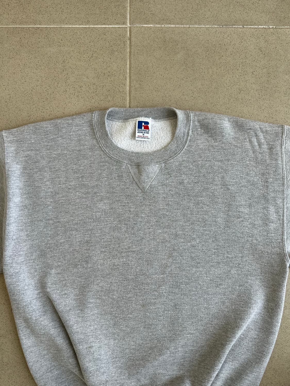 90s 빈티지 러셀 스웻셔츠 그레이 M USA 상품이미지4