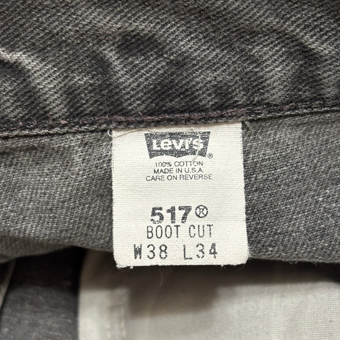 00s 빈티지 리바이스 517 블랙 허리47cm 상품이미지7