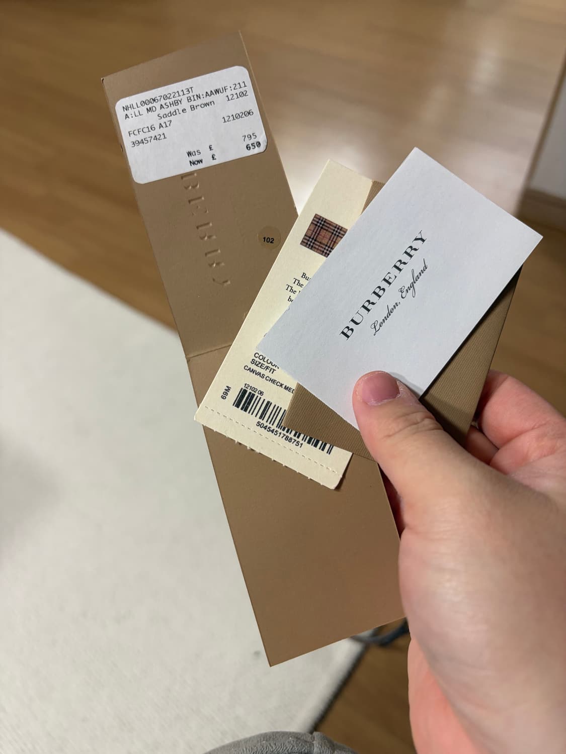 버버리 체크 호보백 상품이미지7