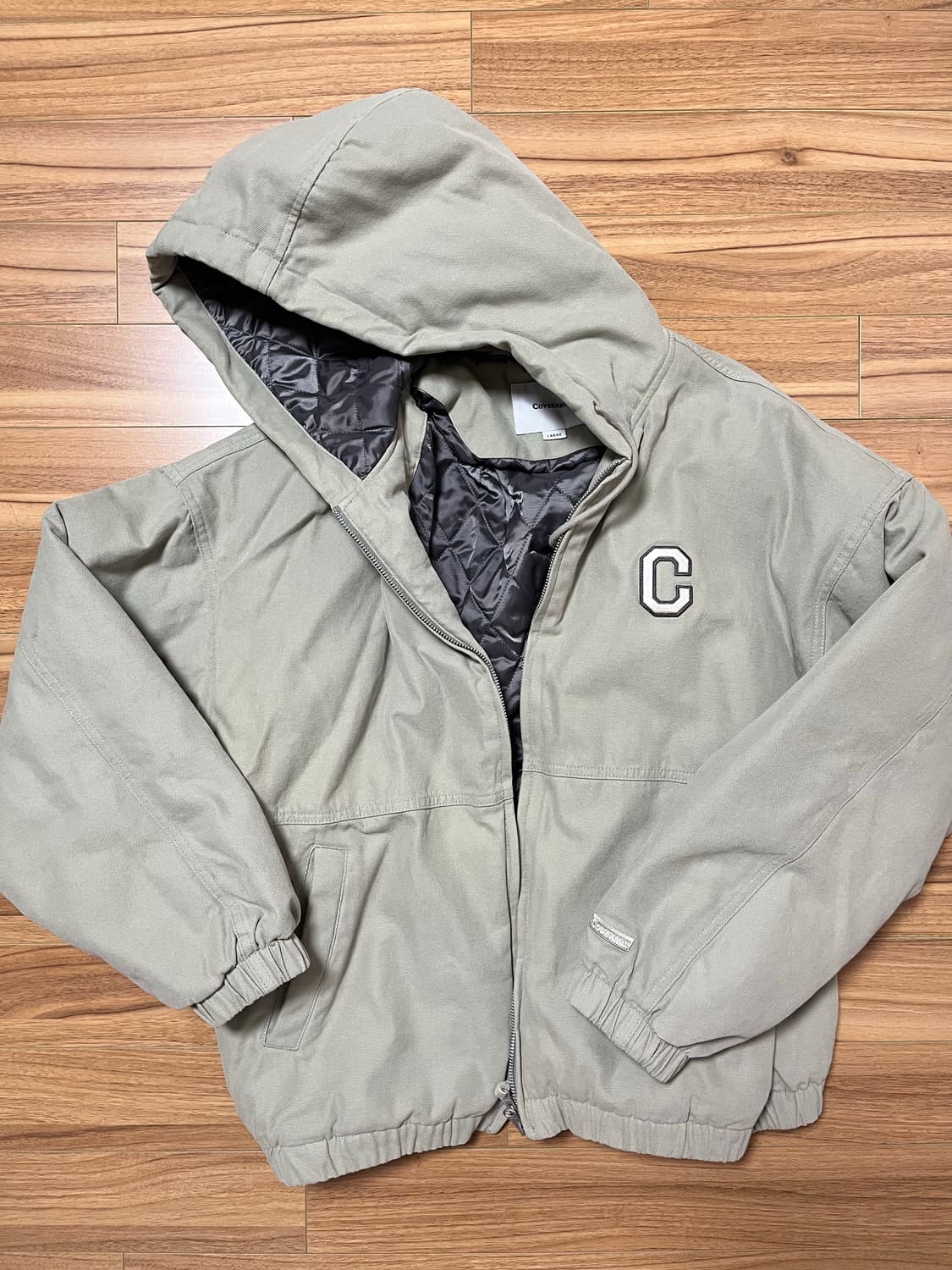 커버낫 C 로고 헤비 옥스포드 후드 자켓 상품이미지1