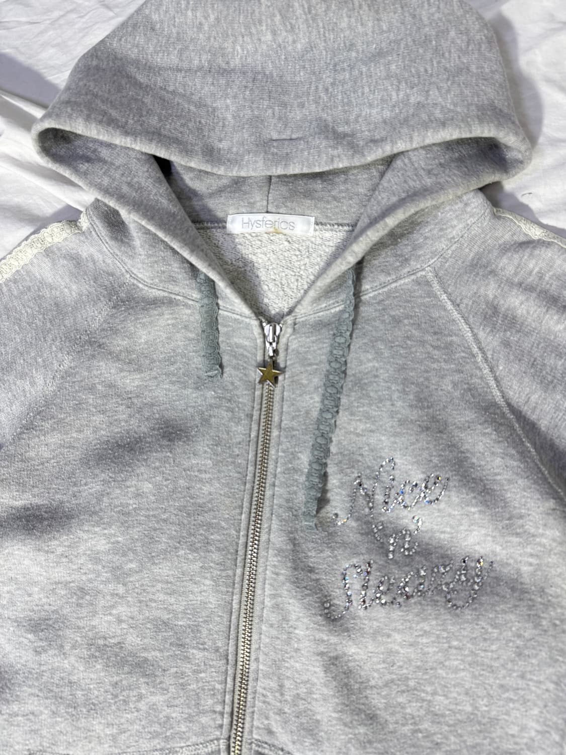 히스테릭글래머 레이스 트리밍 Nice n Sleazy 후드집업 상품이미지5