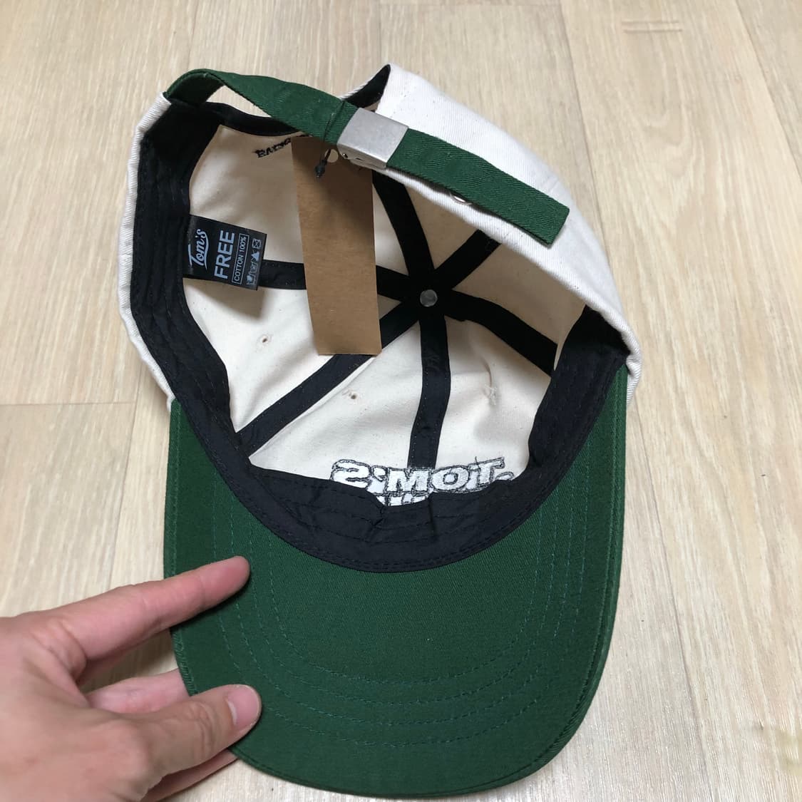 (ONE SIZE) 새상품 톰스 벌스데이 톰스 캡 믹스 그린 볼캡 모자 상품이미지7