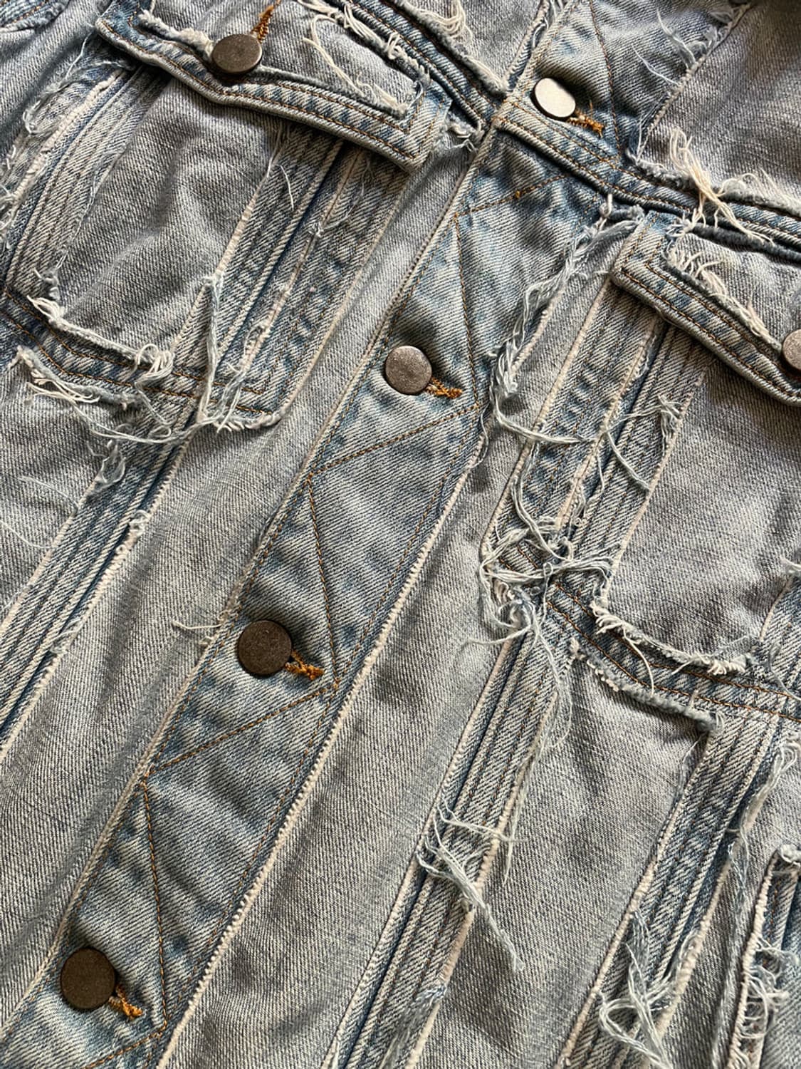 [정품] 메종 마르지엘라 X H&M 리에디션 연청 자켓 M 상품이미지3