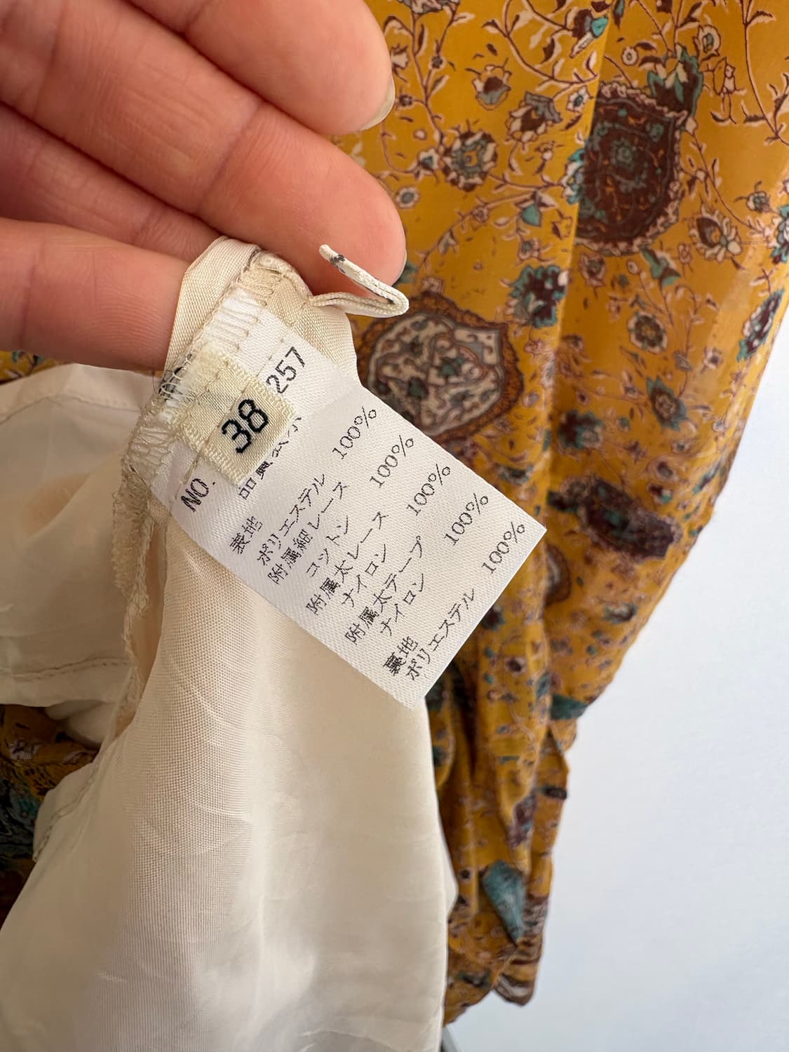 PIECE MONTEE 레이스 에스닉 페어리 히피 슬립 원피스  JPN 상품이미지6