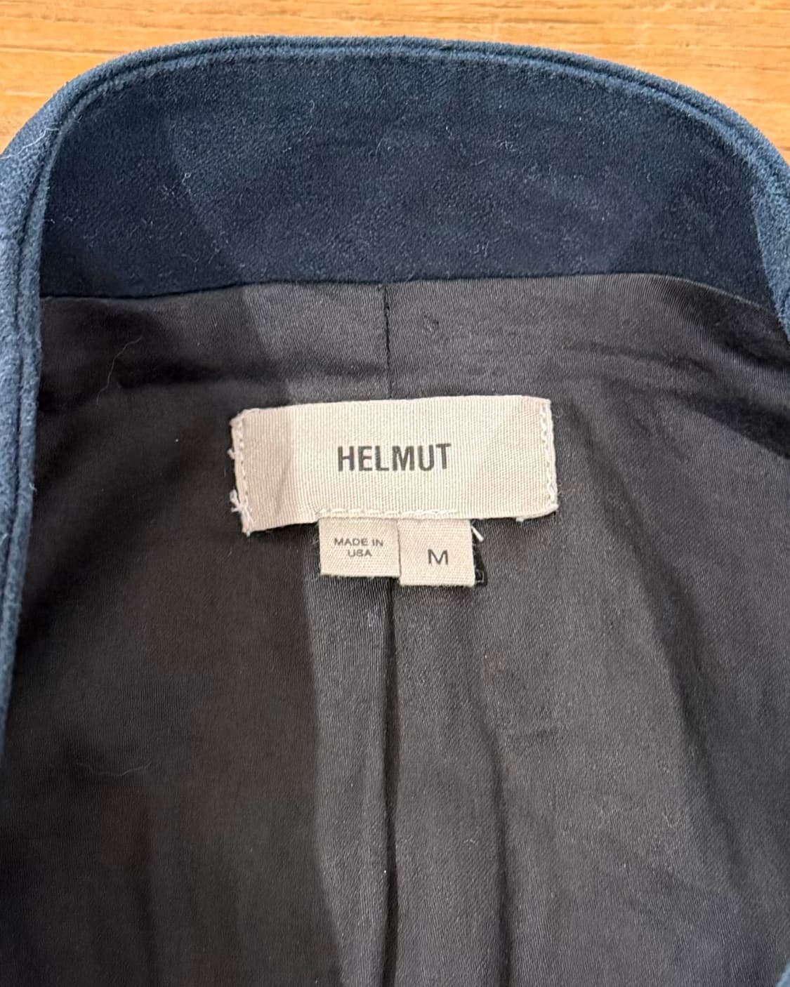 헬무트랭 네이비블랙 스웨이드 뒷트임 자켓 상품이미지8