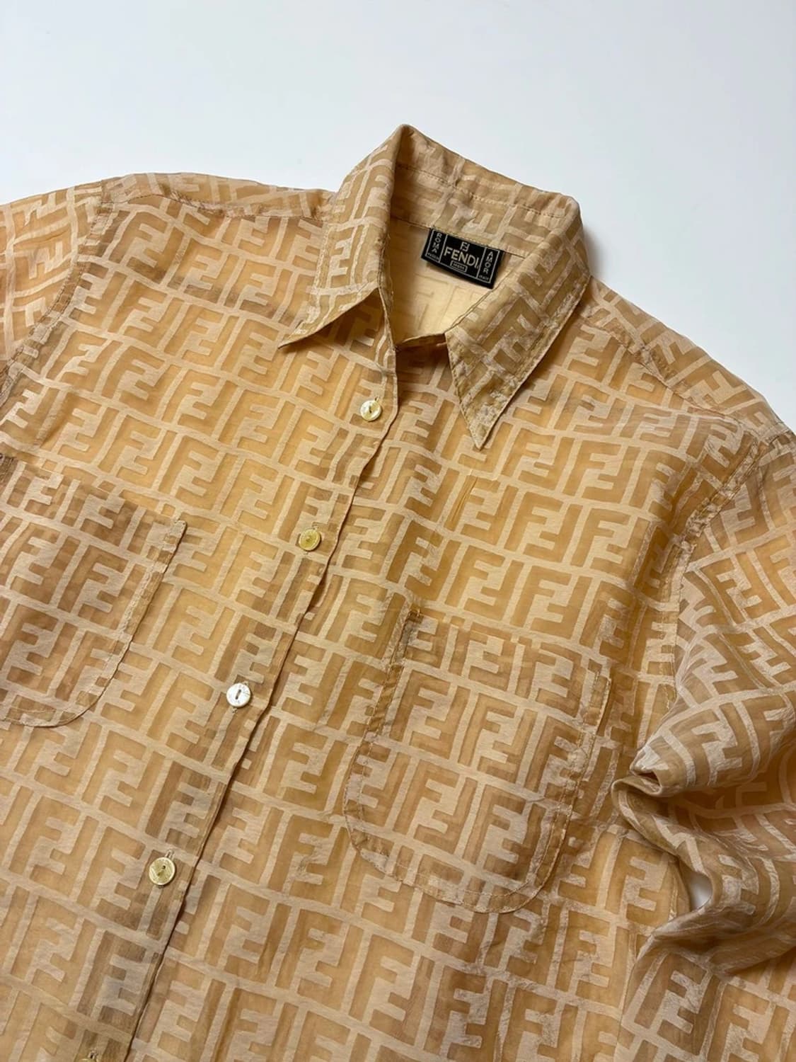 펜디 FENDI 90's 주키노 모노그램 7부 셔츠 PN8788 상품이미지2