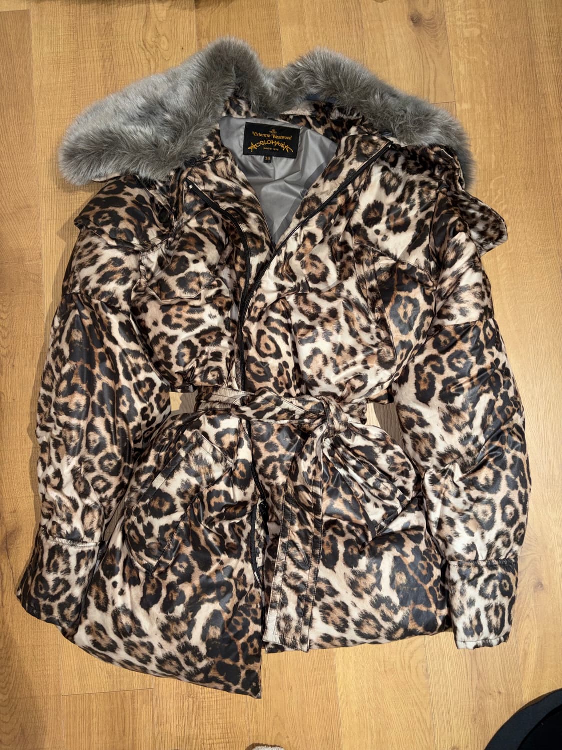 비비안웨스트우드 레오파드 퍼 패딩 상품이미지1