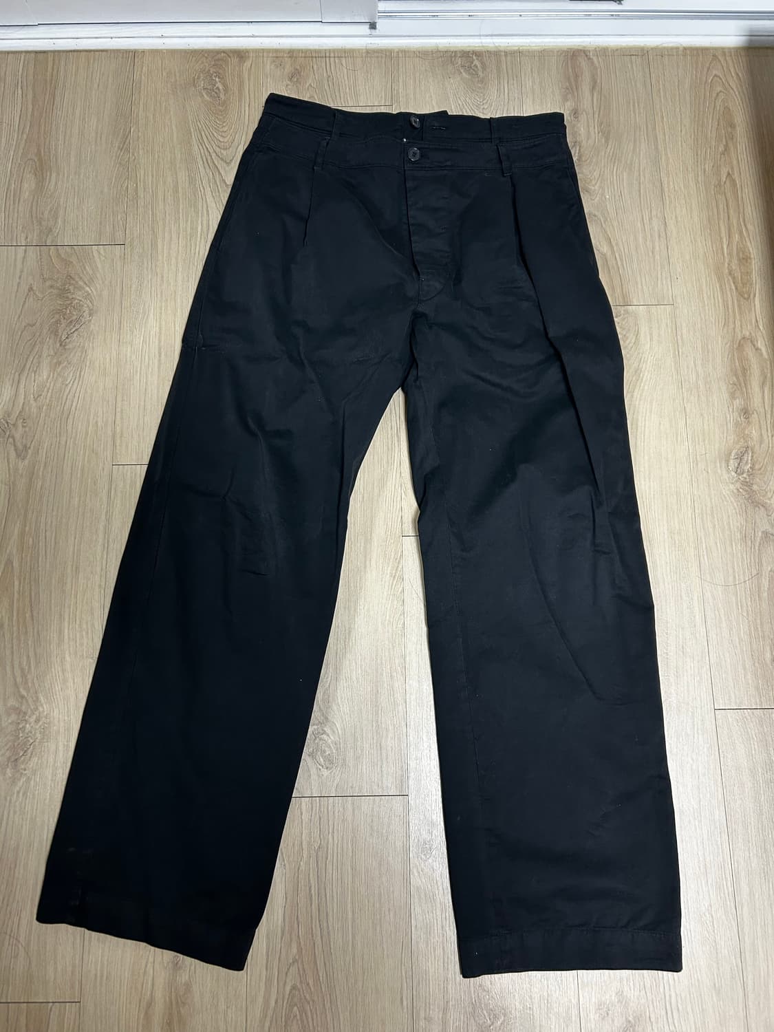 누마레 ee 더블 웨이스트 코튼 팬츠  상품이미지5