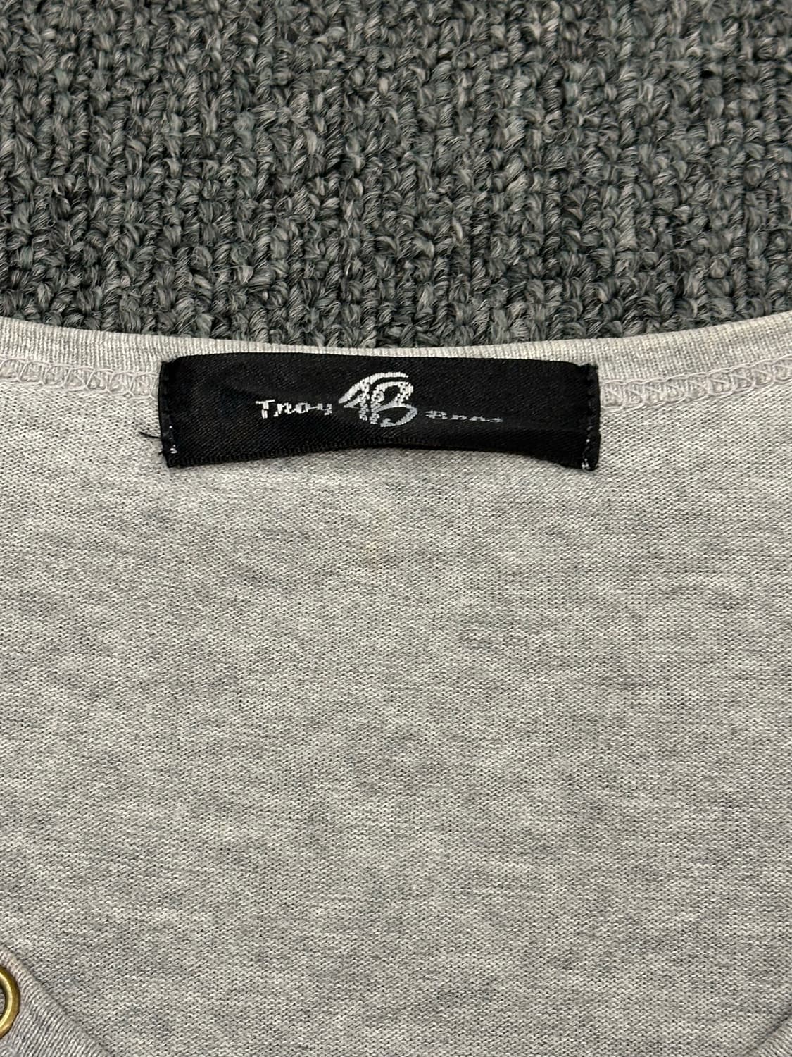 L)Japanese vintage 여성 펑크 y2k 아일렛 반팔 티셔츠 상품이미지3