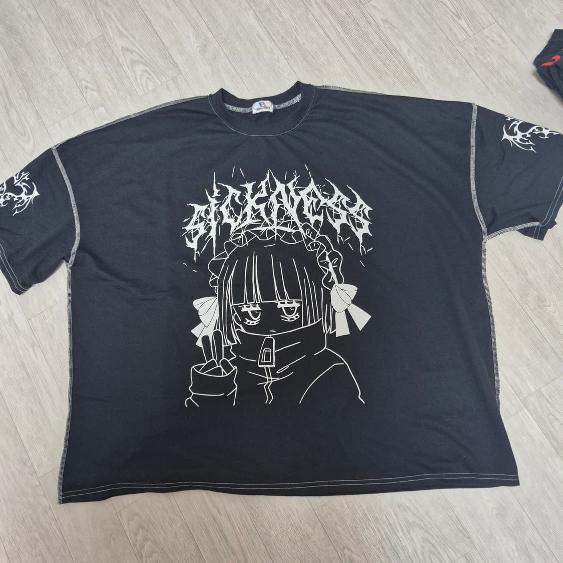 볼칸 앤 아프로디테 티셔츠 volcan&aphrodite지뢰계일본빈티지 상품이미지1