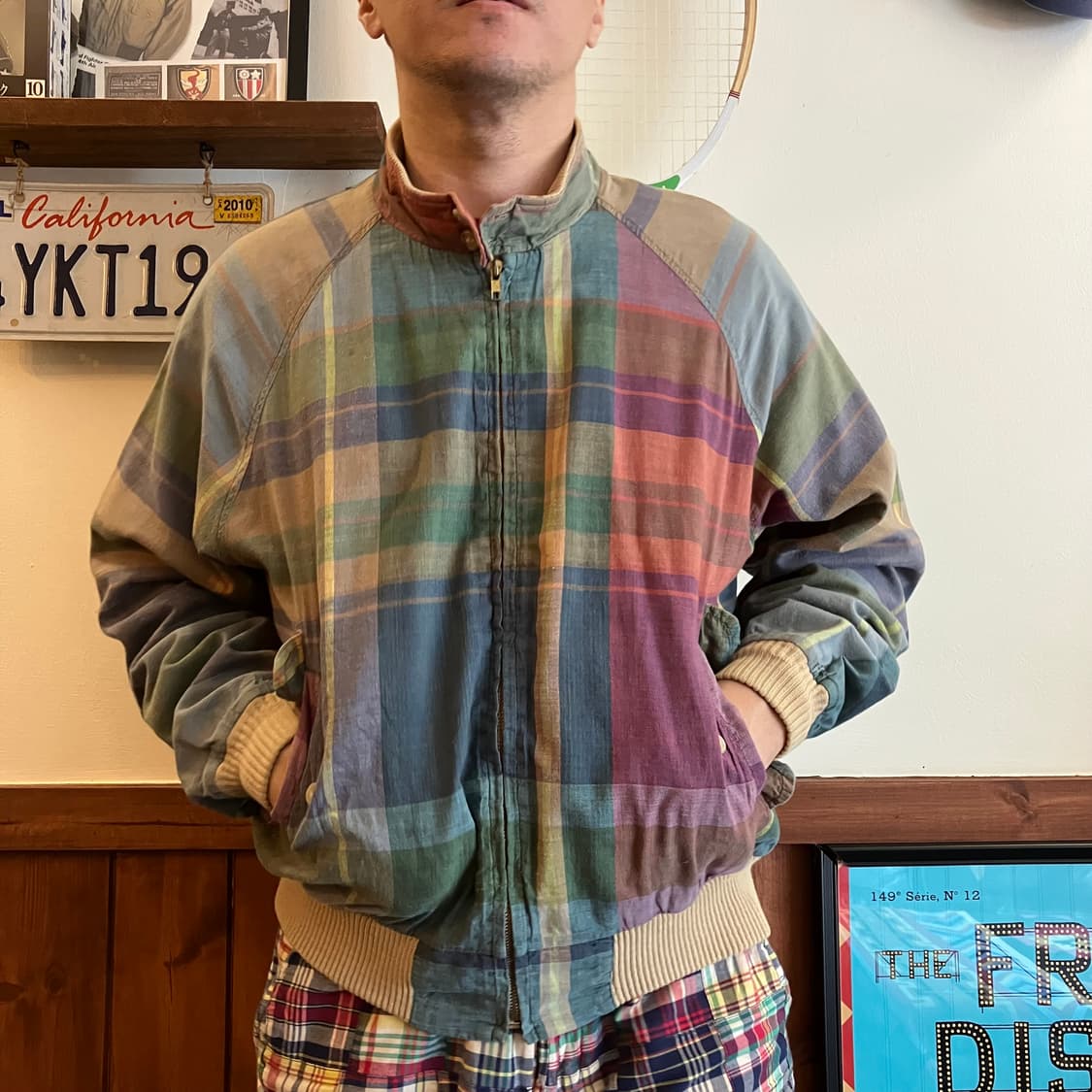 폴로 랄프로렌 마드라스 해링턴 자켓 L 상품이미지9