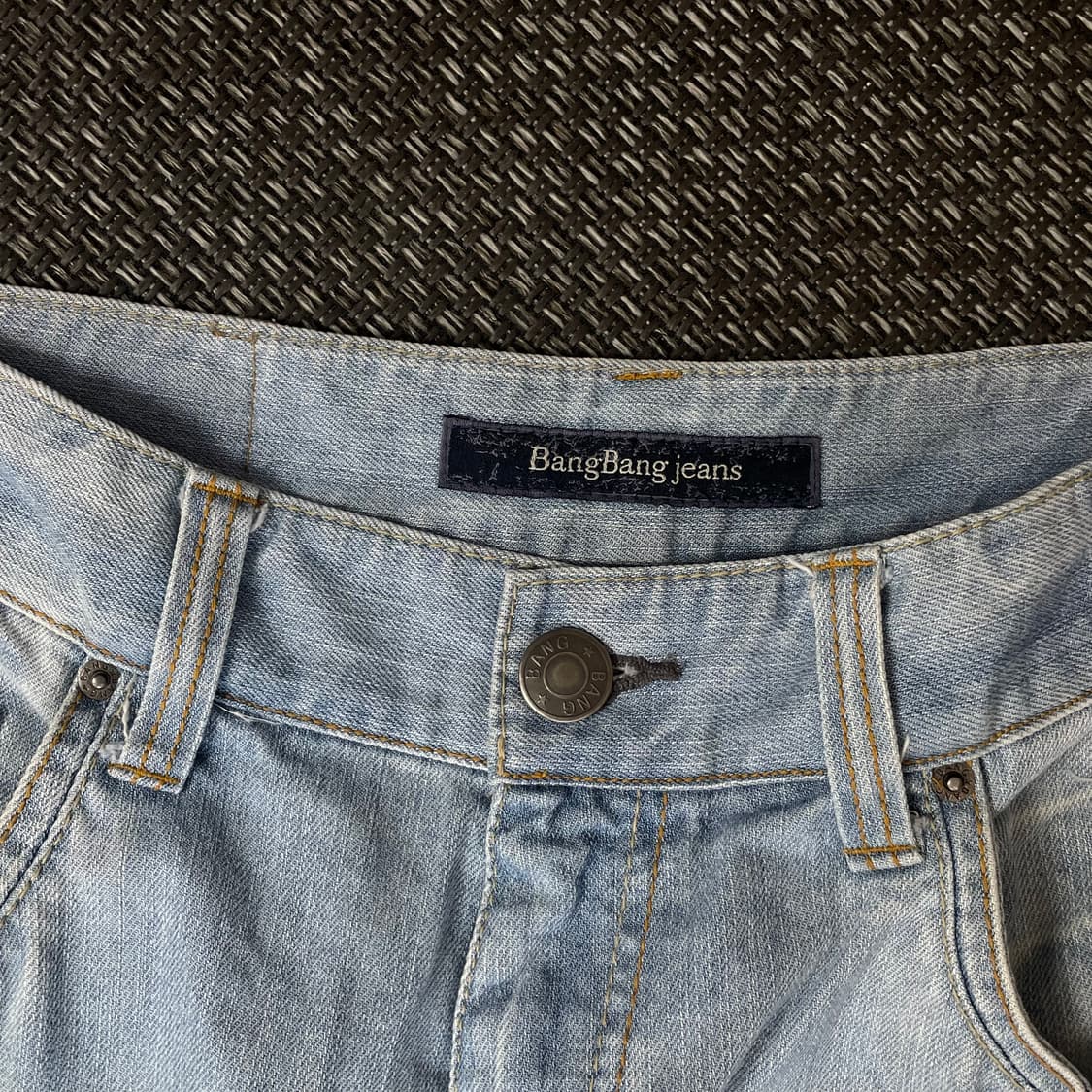 (32) 뱅뱅 스트링포인트 연청 7부 팬츠 상품이미지4