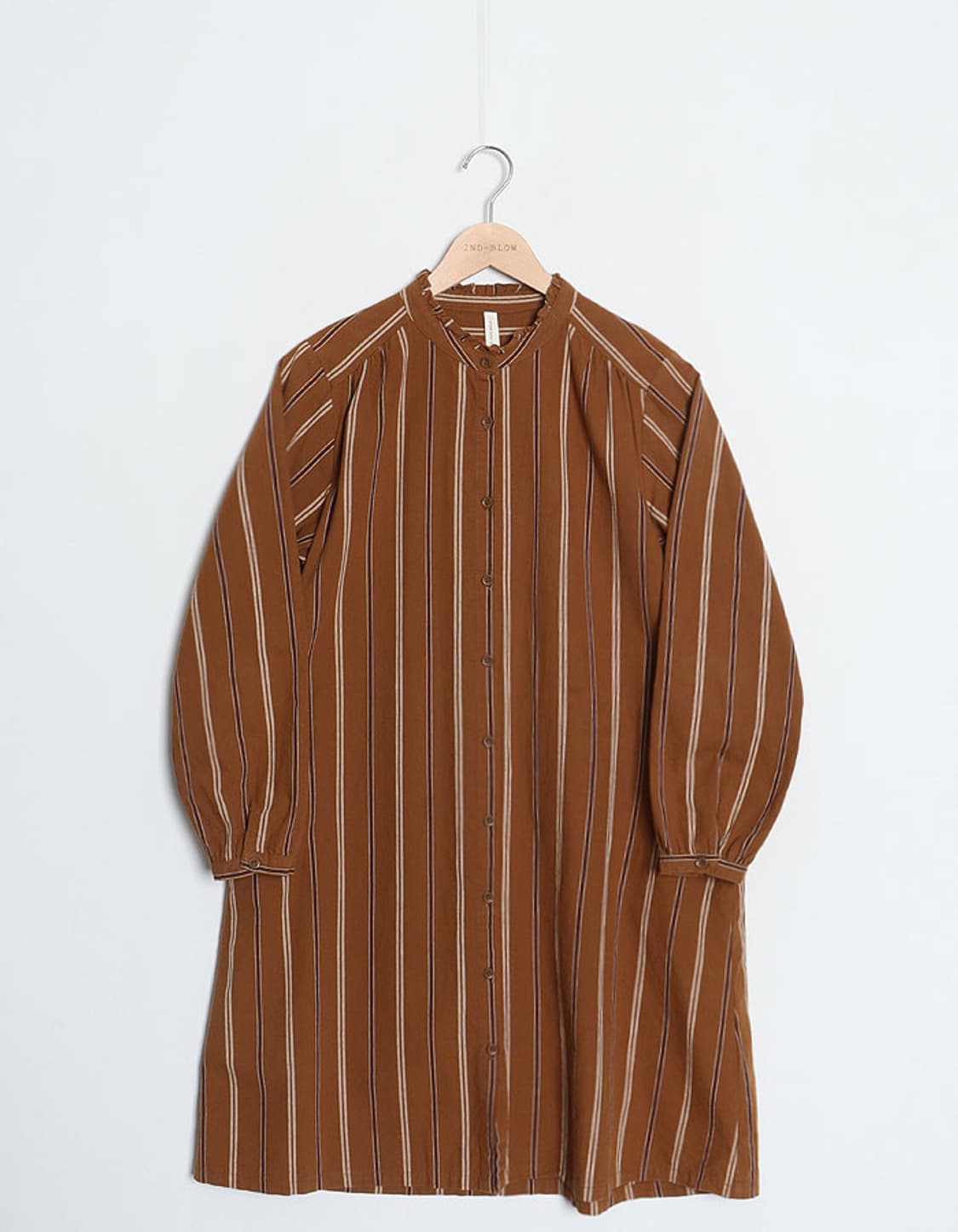  cross talk club Stripe Shirt One-Piece 상품이미지1