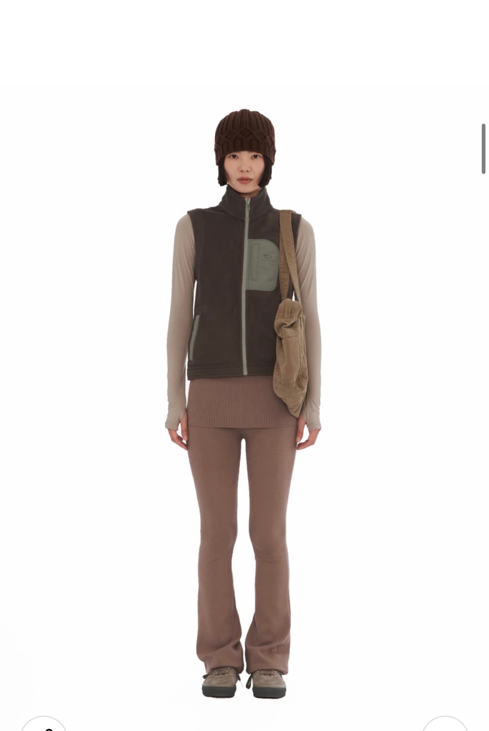 웰빙 익스프레스 Fleece Vest Brown - M 상품이미지2