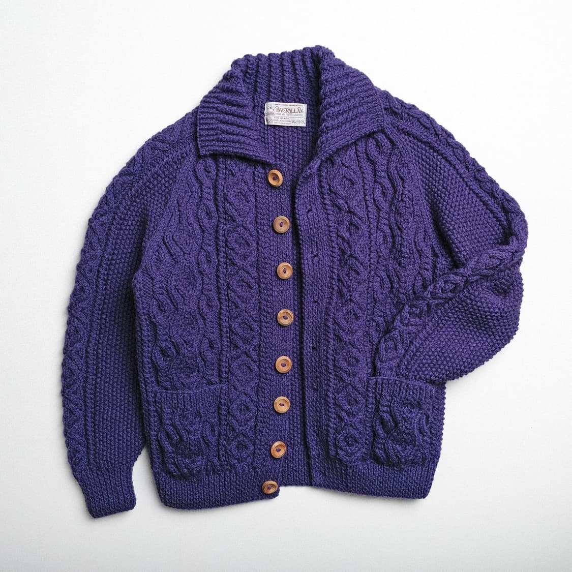 인버알란 럼버 카디건-퍼플 사이즈 추천 44-55 상품이미지3