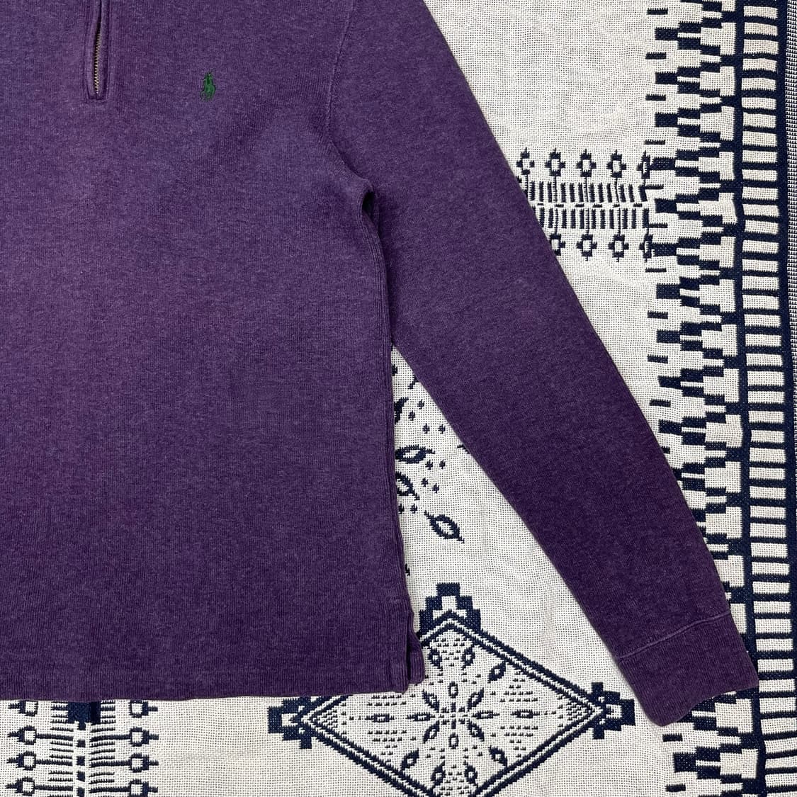 [S] 폴로 포니 로고 코튼 반집업 니트 상품이미지6