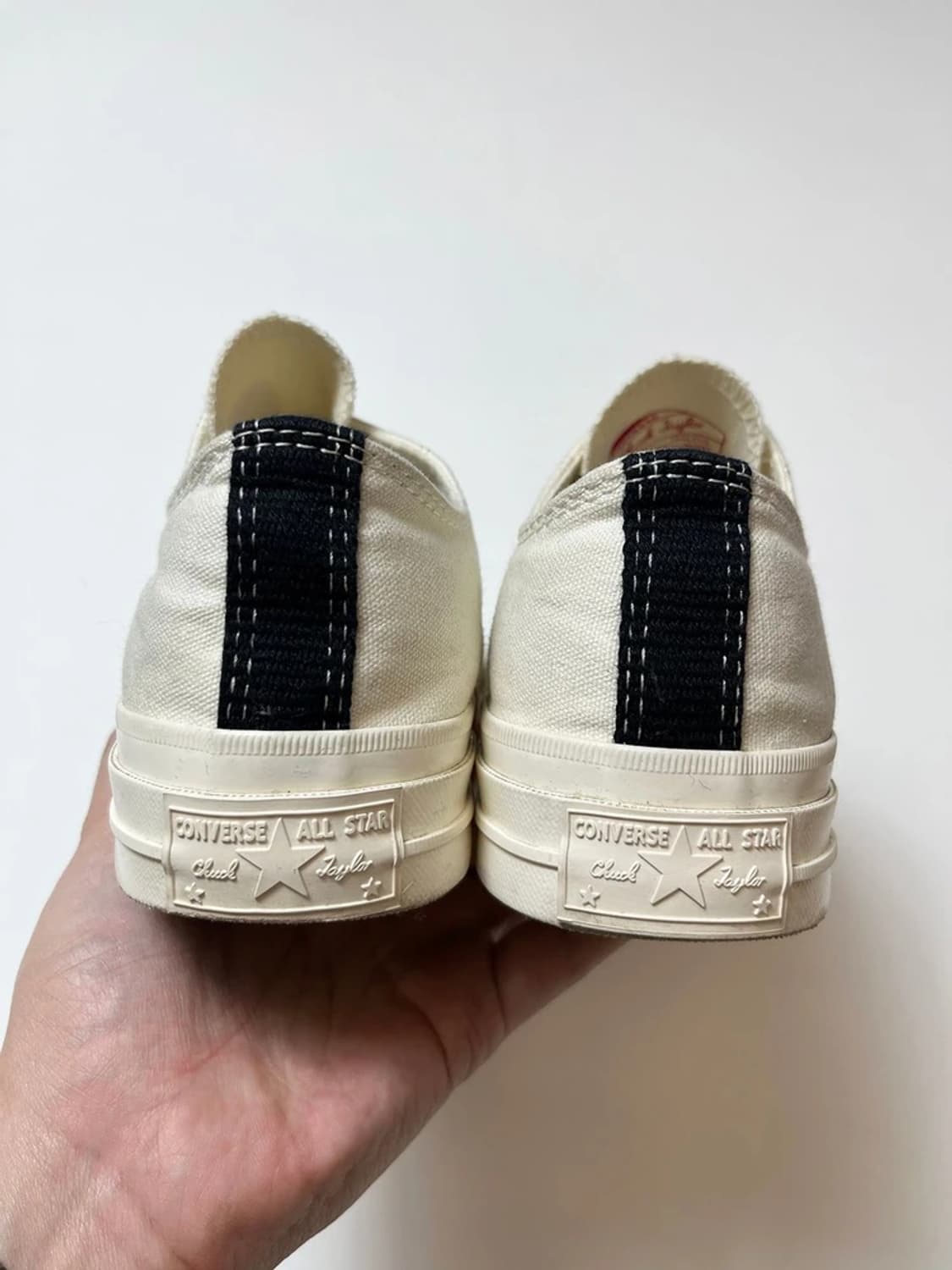 꼼데가르송 X 컨버스 척70 플레이 에그렛 로우 스니커즈 Q1400 상품이미지5