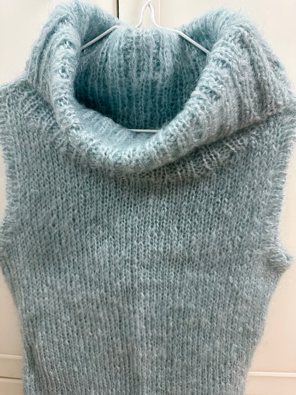 빈티지 앙고라 홀터 나시 탑 상품이미지2