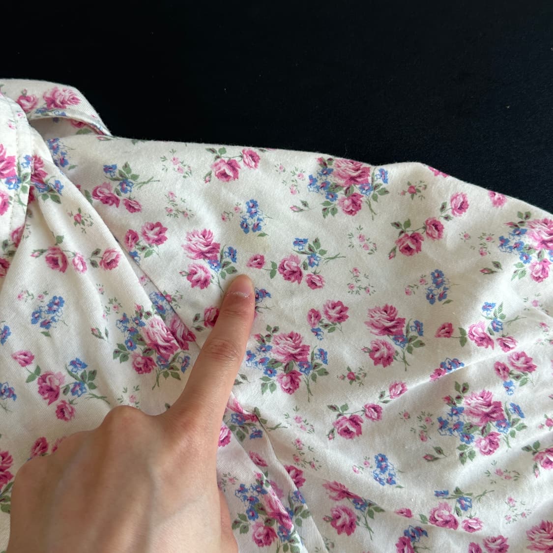 vintage floral collared shirt 상품이미지5
