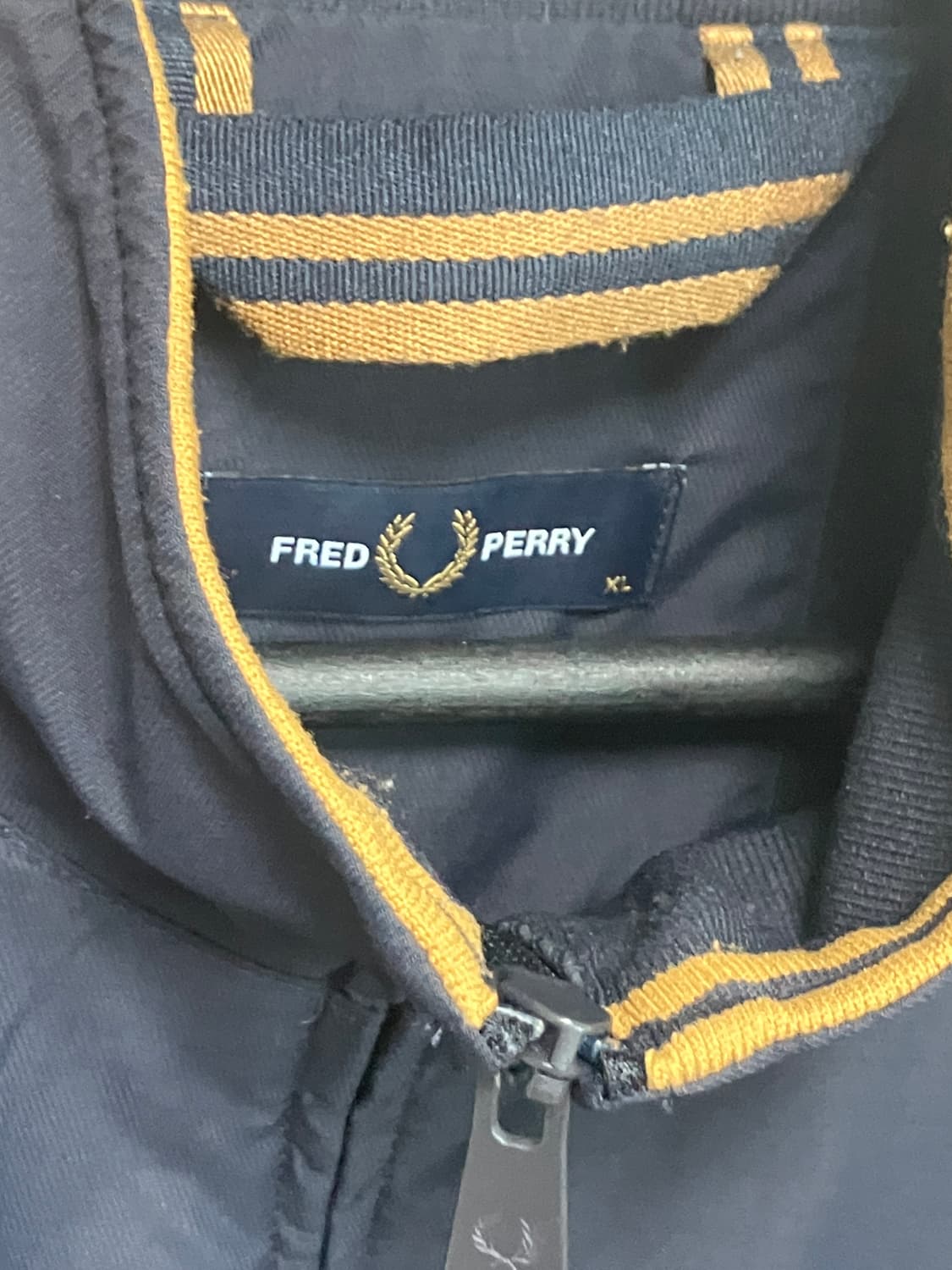 (XL) 프레드페리 집업 웜업자켓 네이비 상품이미지2