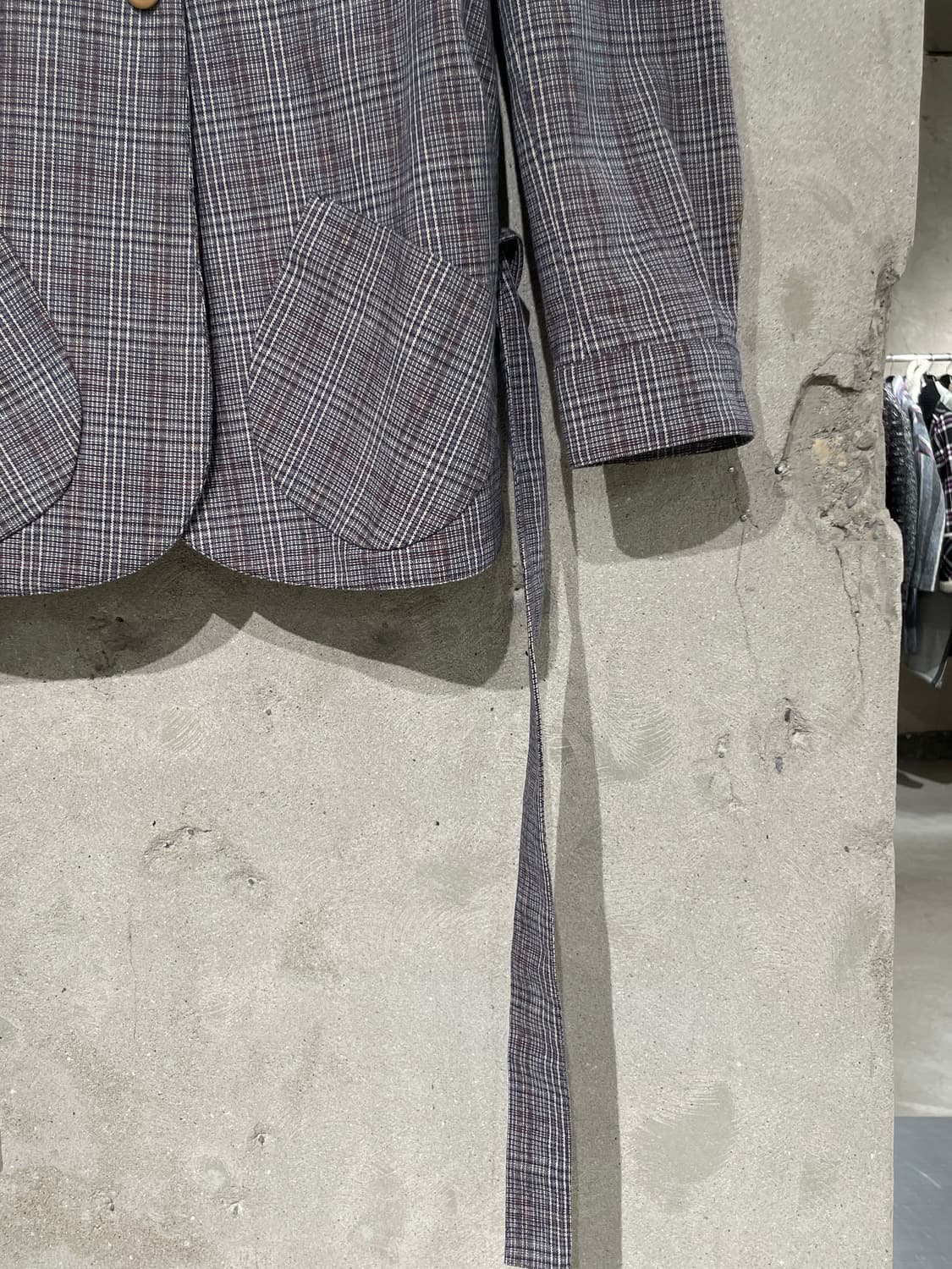 마르니 그레이 웨이스트 밴드 체크 자켓 상품이미지5