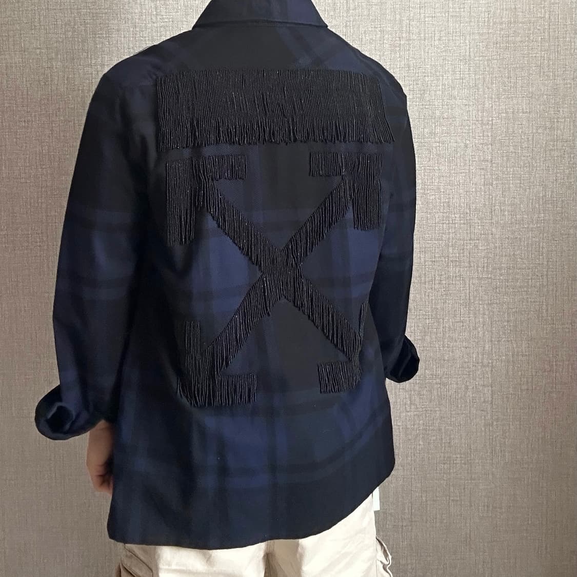 Off White 오프 화이트 19SS 체크 패턴 셔츠 자켓 상품이미지1