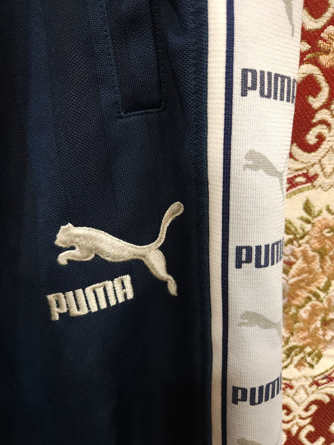 푸마 사이드라인 트레이닝 팬츠 일본판 네이비/그레이

 상품이미지2