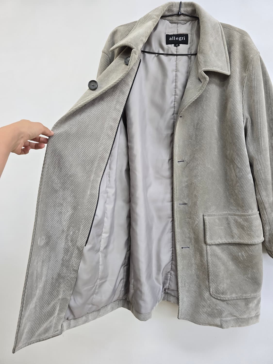 알레그리 터틀넥내피 코듀로이 겨울 코트 상품이미지5