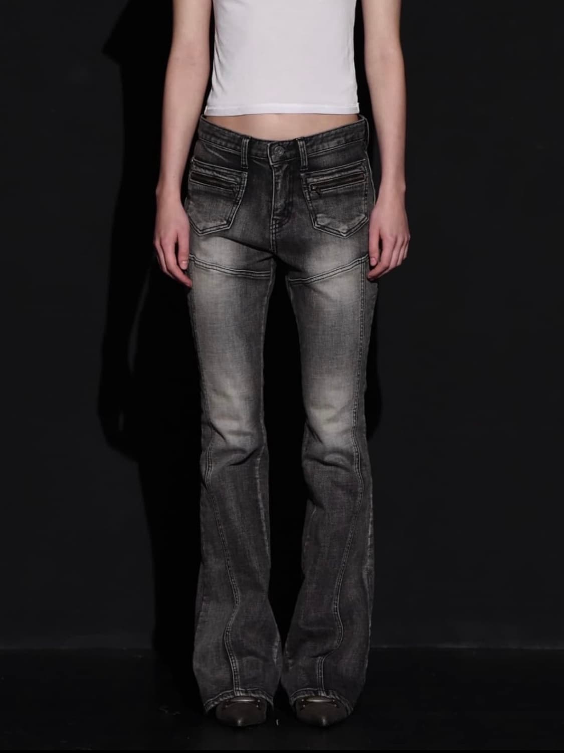 보헤미안 서울 프론트 포켓 부츠컷 1사이즈 상품이미지1