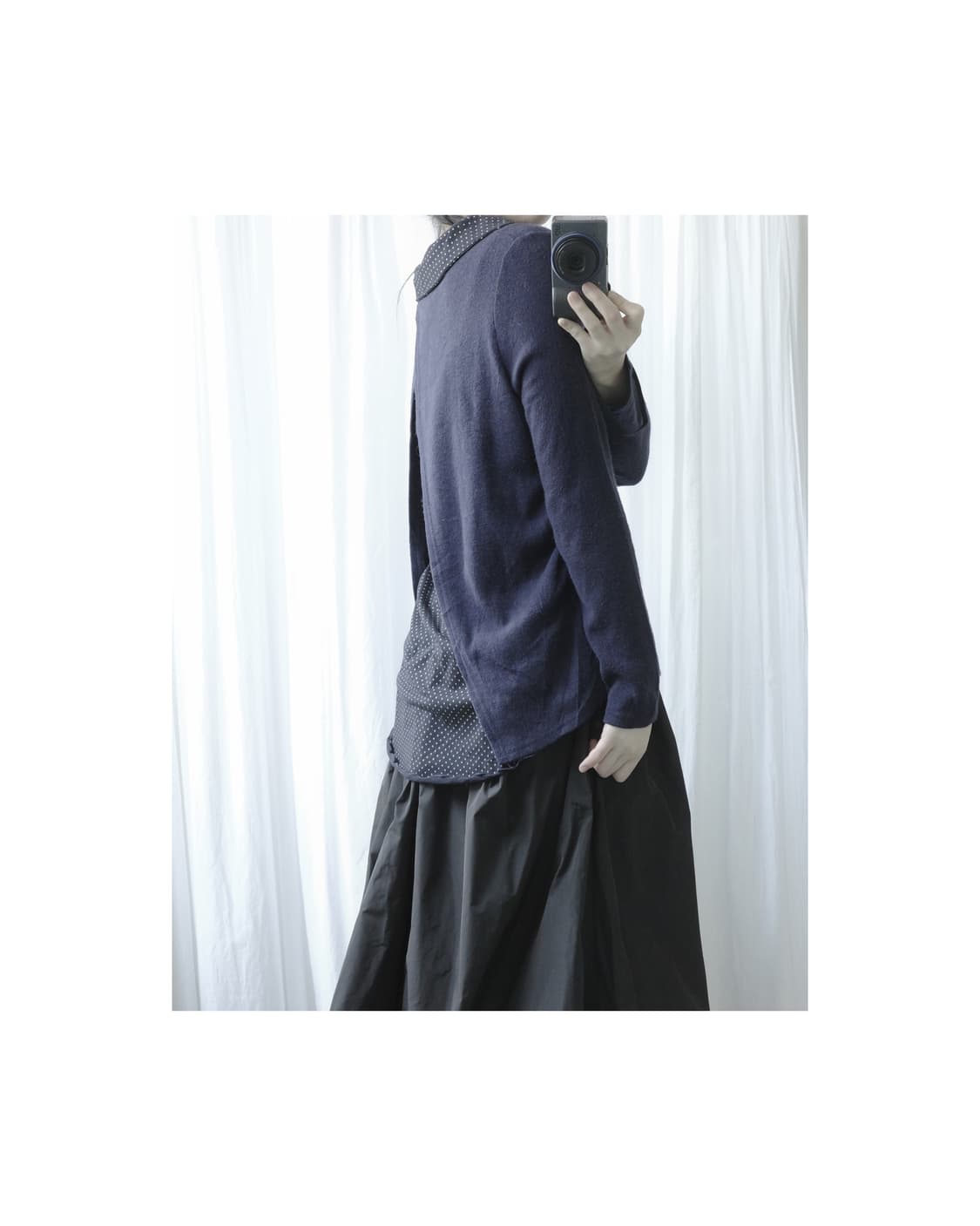 Deep purple dot sleeve 상품이미지6