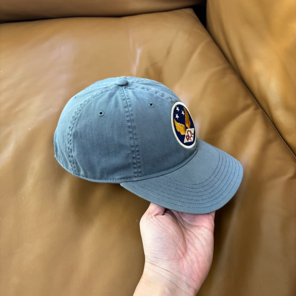 RRL 더블알엘 랄프로렌 폴로 미드나잇 블루 6패널 볼캡 모자 상품이미지3