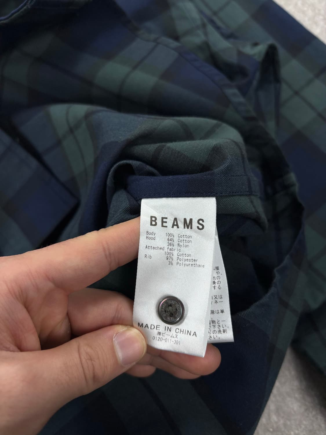 Beams Check Hoody Shirts    상품이미지5