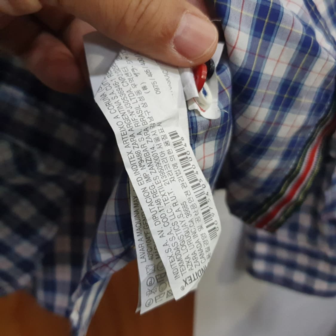 자라맨 긴팔 체크셔츠(100) 상품이미지5