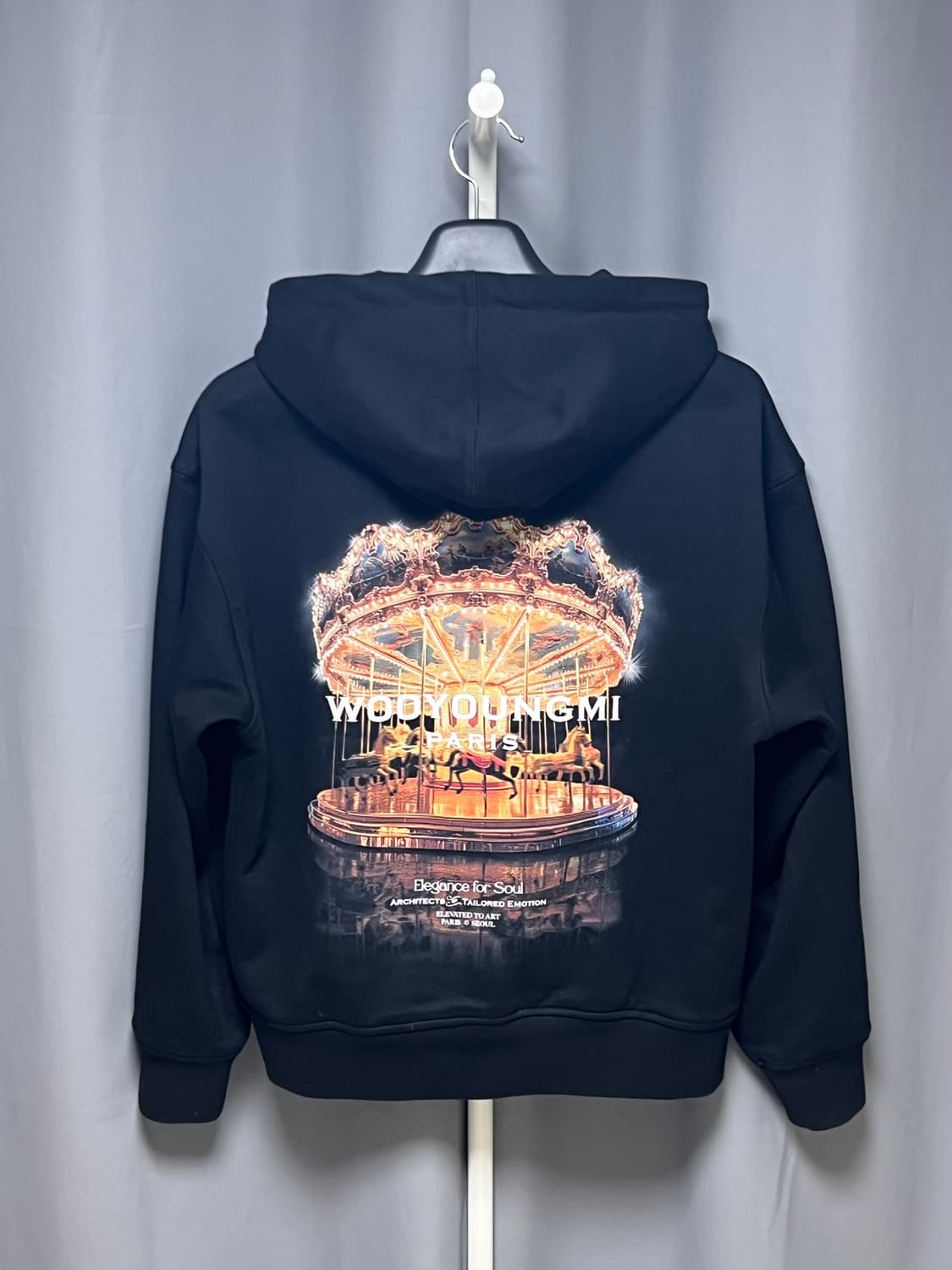 [정품] 44size 26SS 우영미 메리 고 라운드 백 로고 후드티 상품이미지2