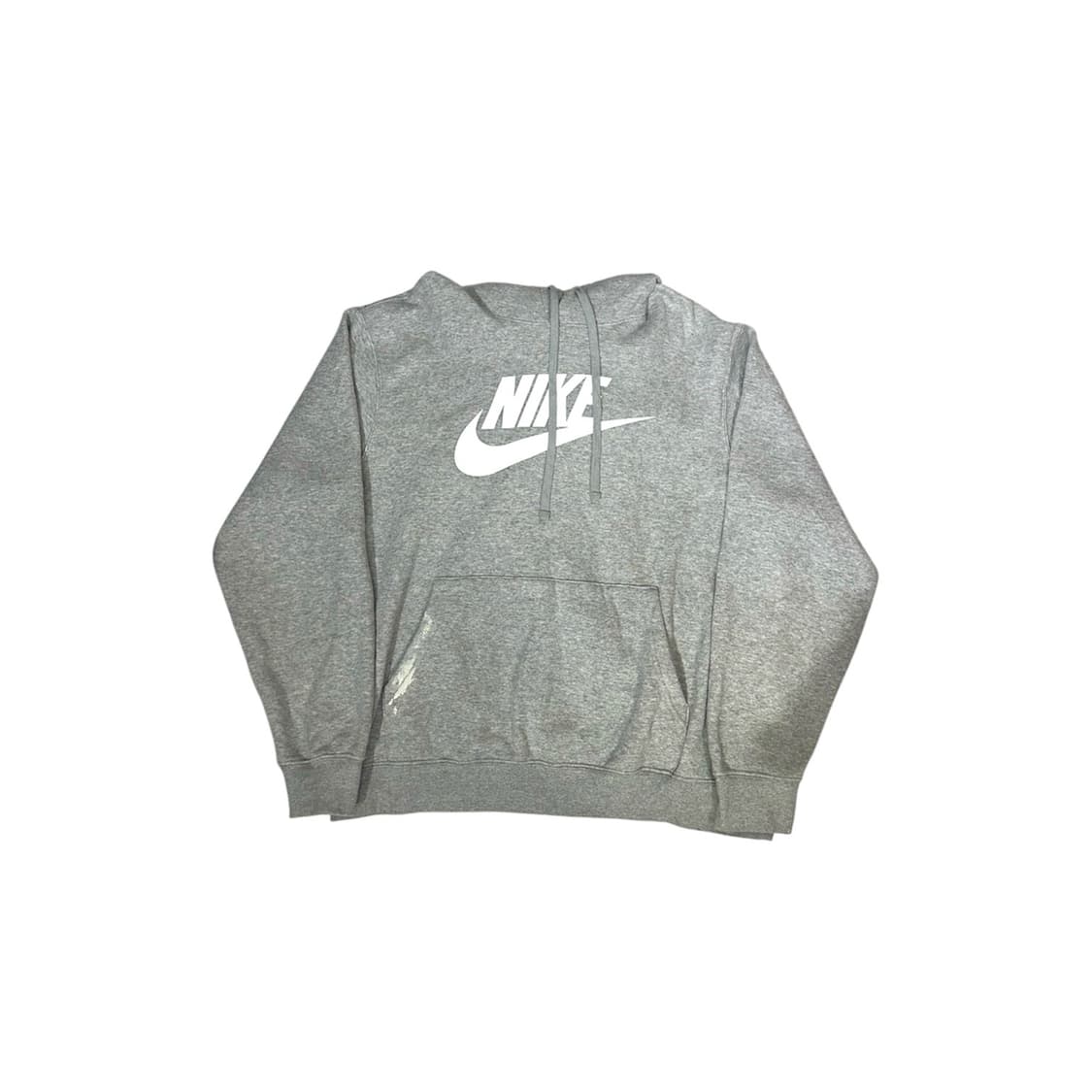 나이키 그레이 미드 화이트 스우시 후드 오버핏 후드티 XL 상품이미지5