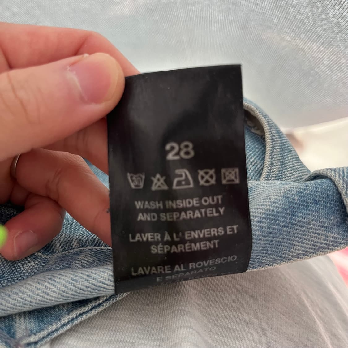 라프시몬스 디스트로이드 데님 진 상품이미지6