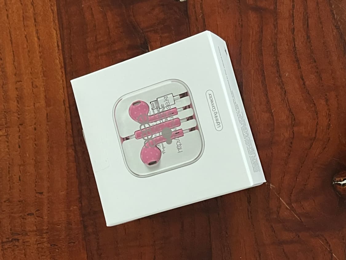 aeae 이어폰 c타입 핑크도트 상품이미지4