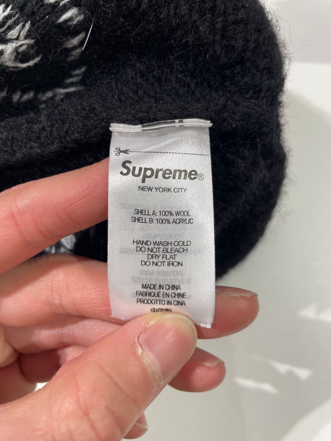 슈프림 23F/W 블랙 트위스트 비니 상품이미지9