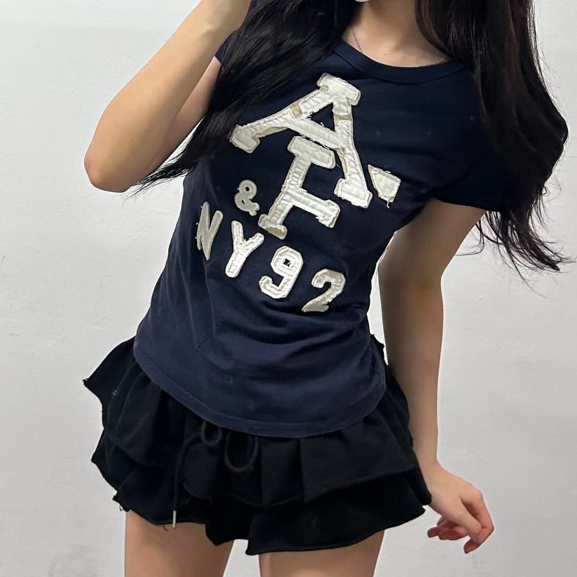 아베크롬비 y2k 여리핏 걸즈 반팔 티셔츠(M) 상품이미지2