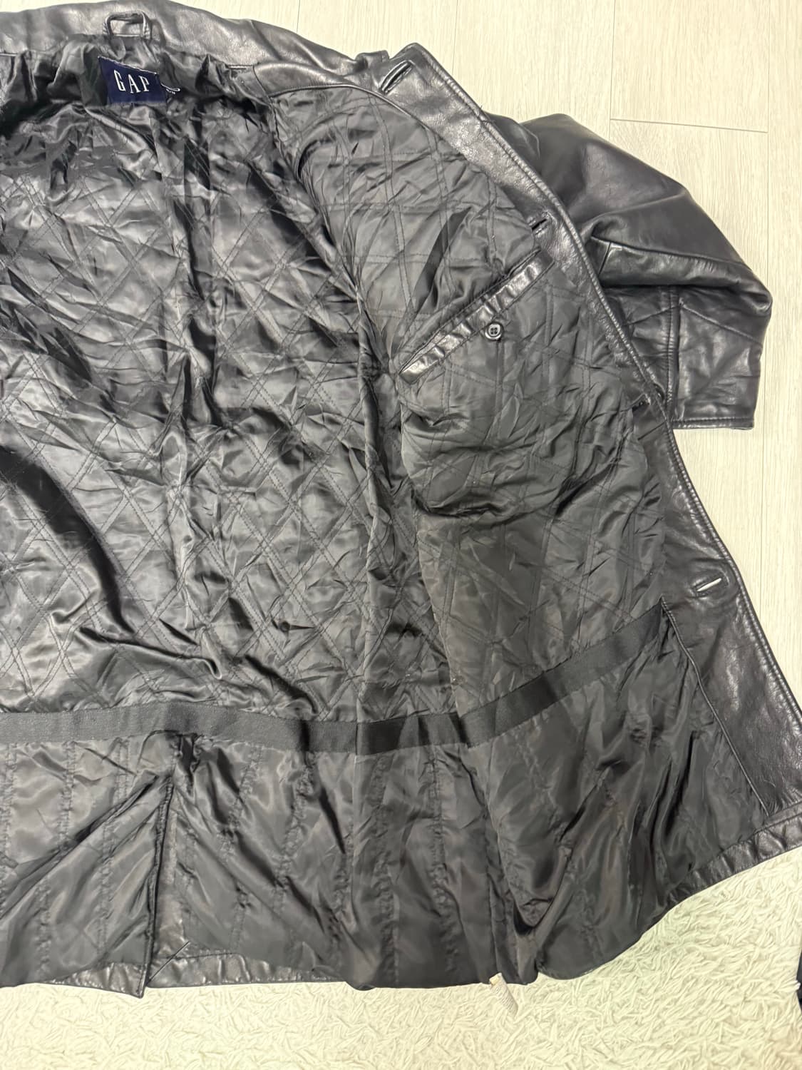 (XL) gap 올드갭 레더 카코트 코트 상품이미지5