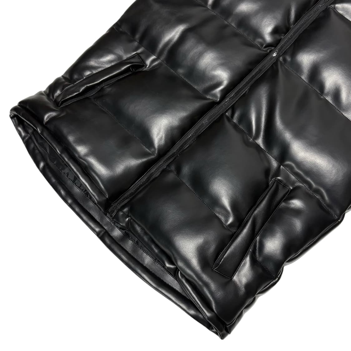 Eco leather padding vest 상품이미지4