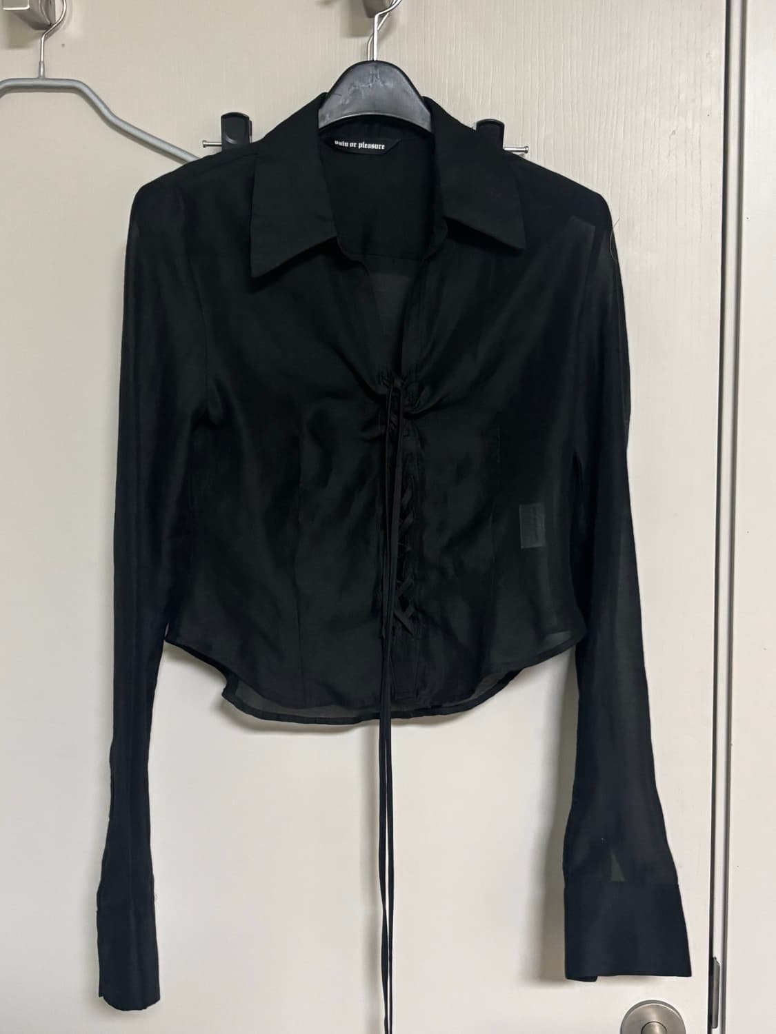 페인오어플레져 코르셋 셔츠 / 1회착, 구매가 98000 상품이미지1