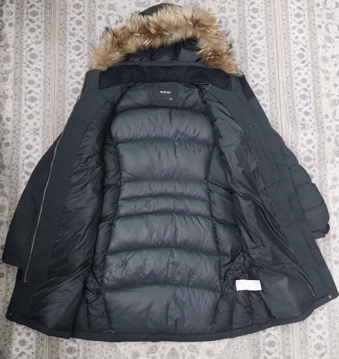 블랙야크 퍼 후드 롱패딩 95 상품이미지2