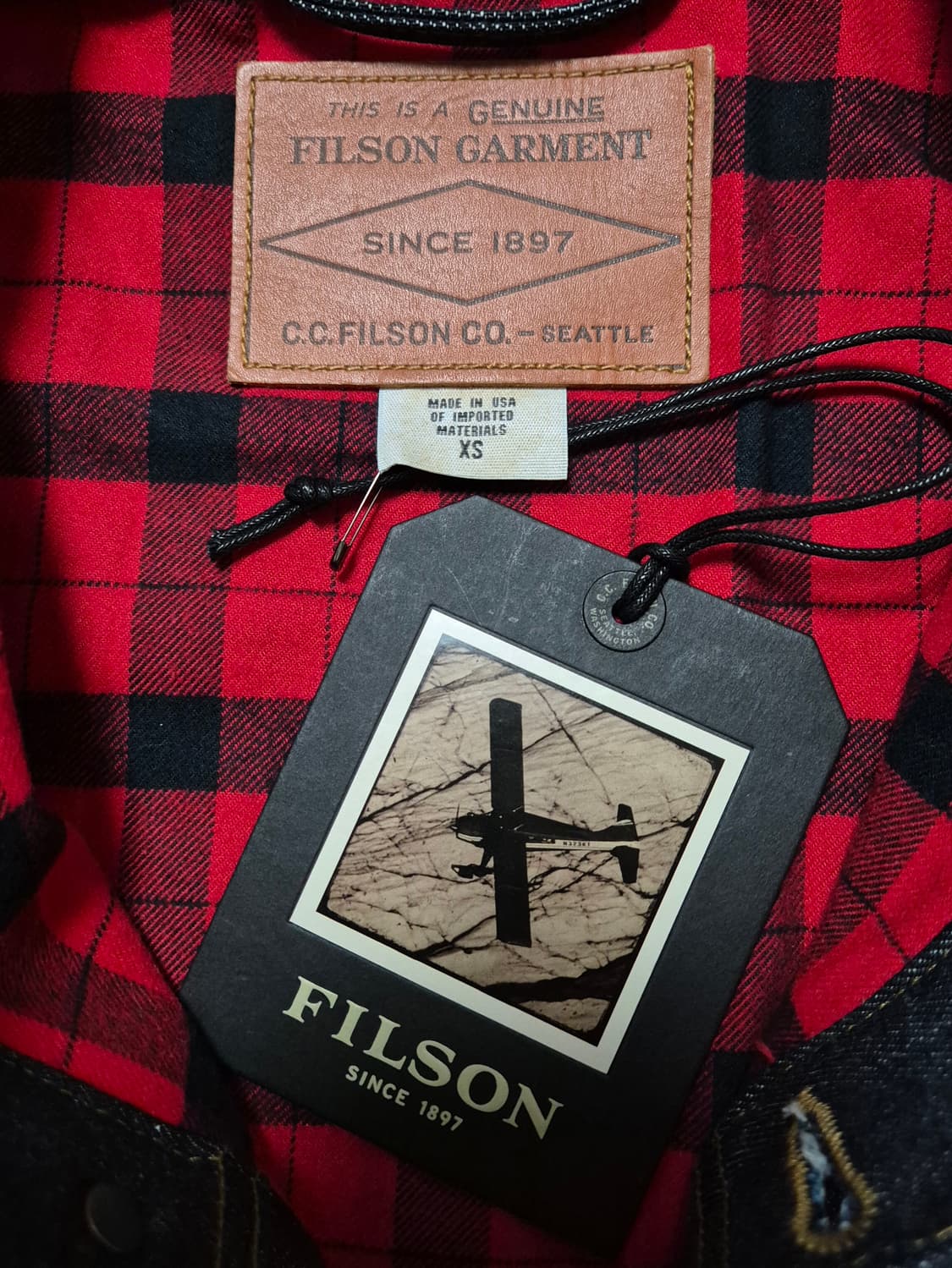 [FILSON] 필슨 라인드 데님 숏 크루저 자켓 XS (새상품) 상품이미지3