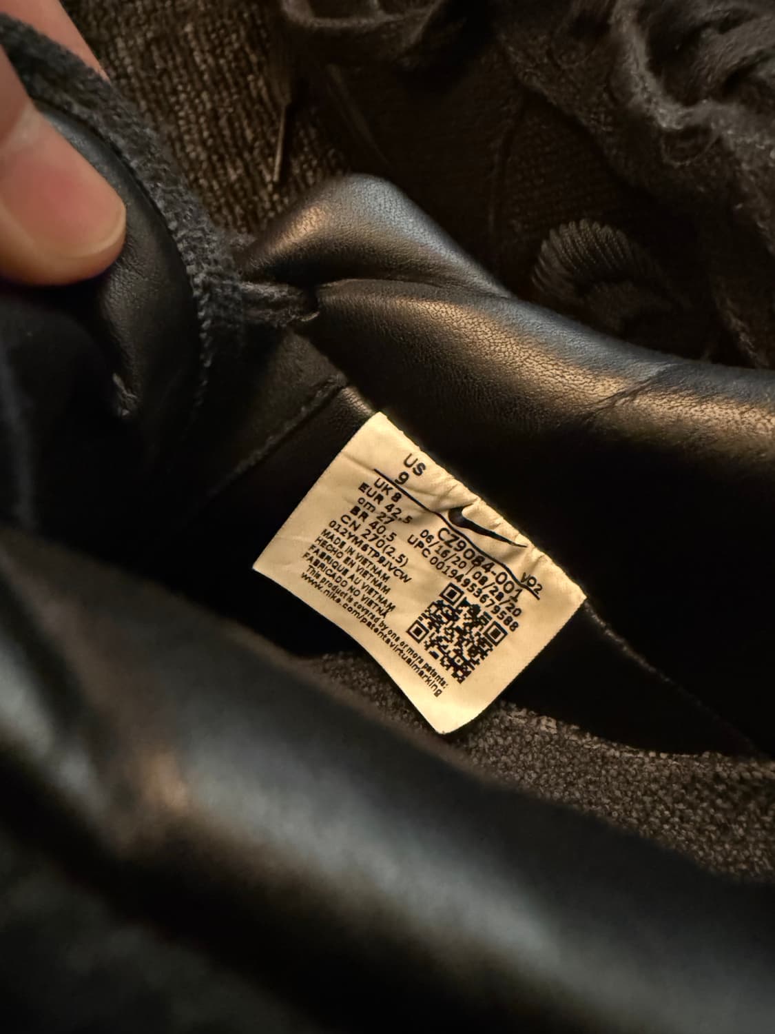 나이키 스투시 에어포스 1 로우 블랙 270 상품이미지5