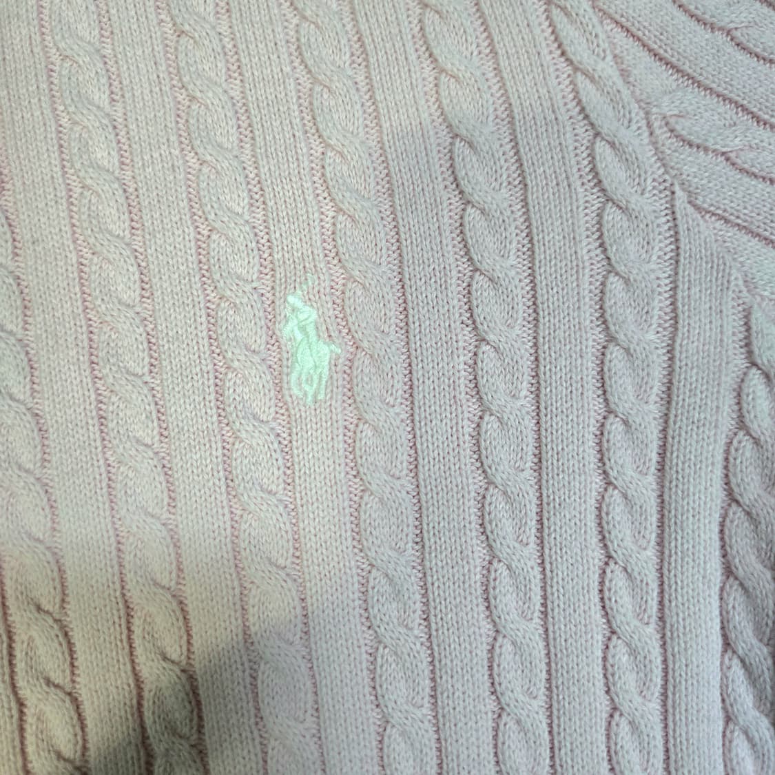 폴로 랄프로렌 핑크 케이블 가디건 상품이미지4