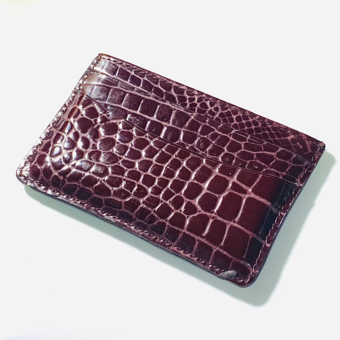 [정품] 아스피날오브런던 크록레더 슬림 카드지갑 상품이미지4