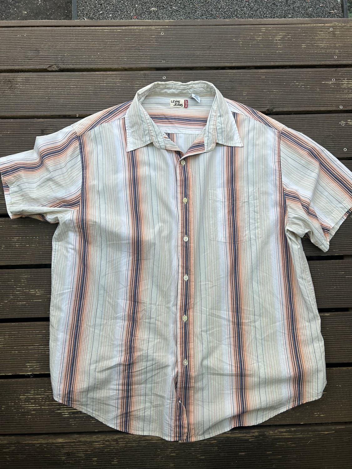 빈티지 리바이스 스트라이프셔츠XL 상품이미지1
