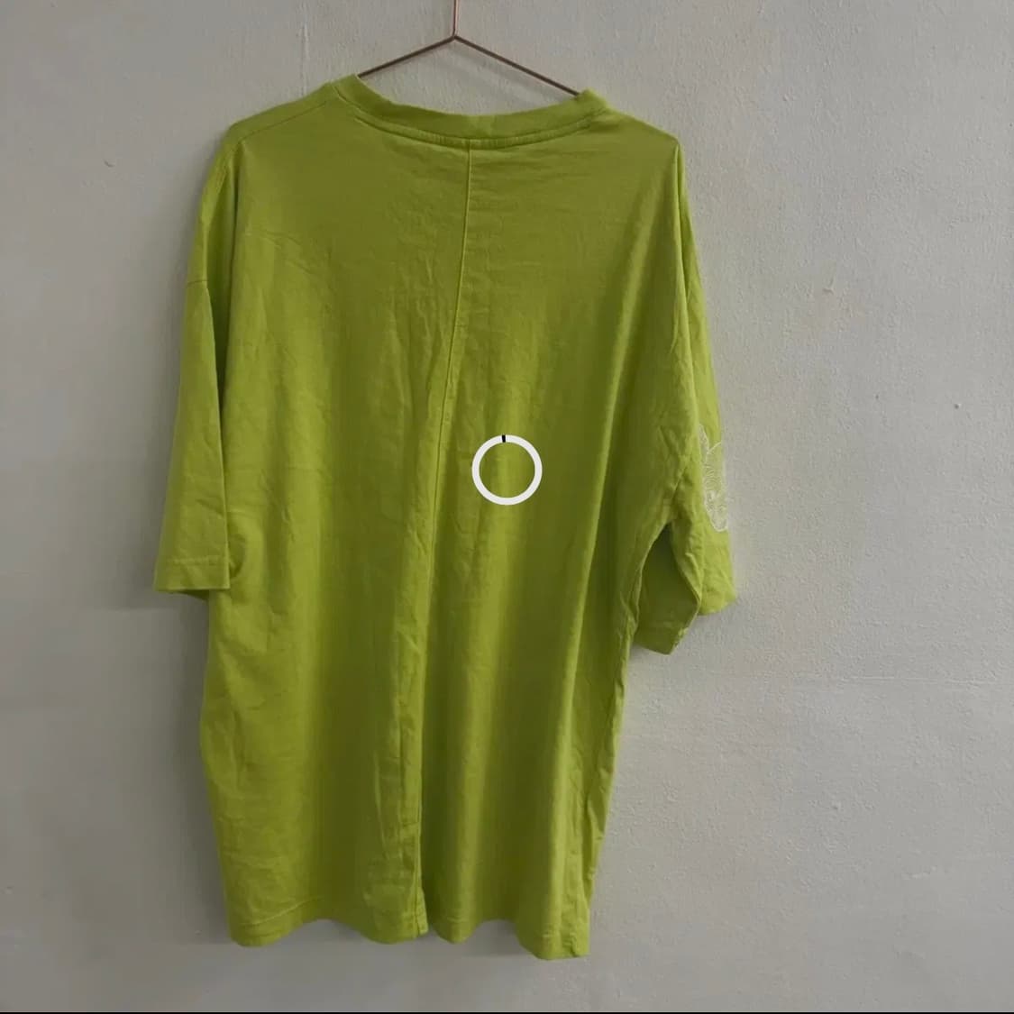 라이프워크 오버핏 라임 불독 레터링 티셔츠 M 상품이미지3