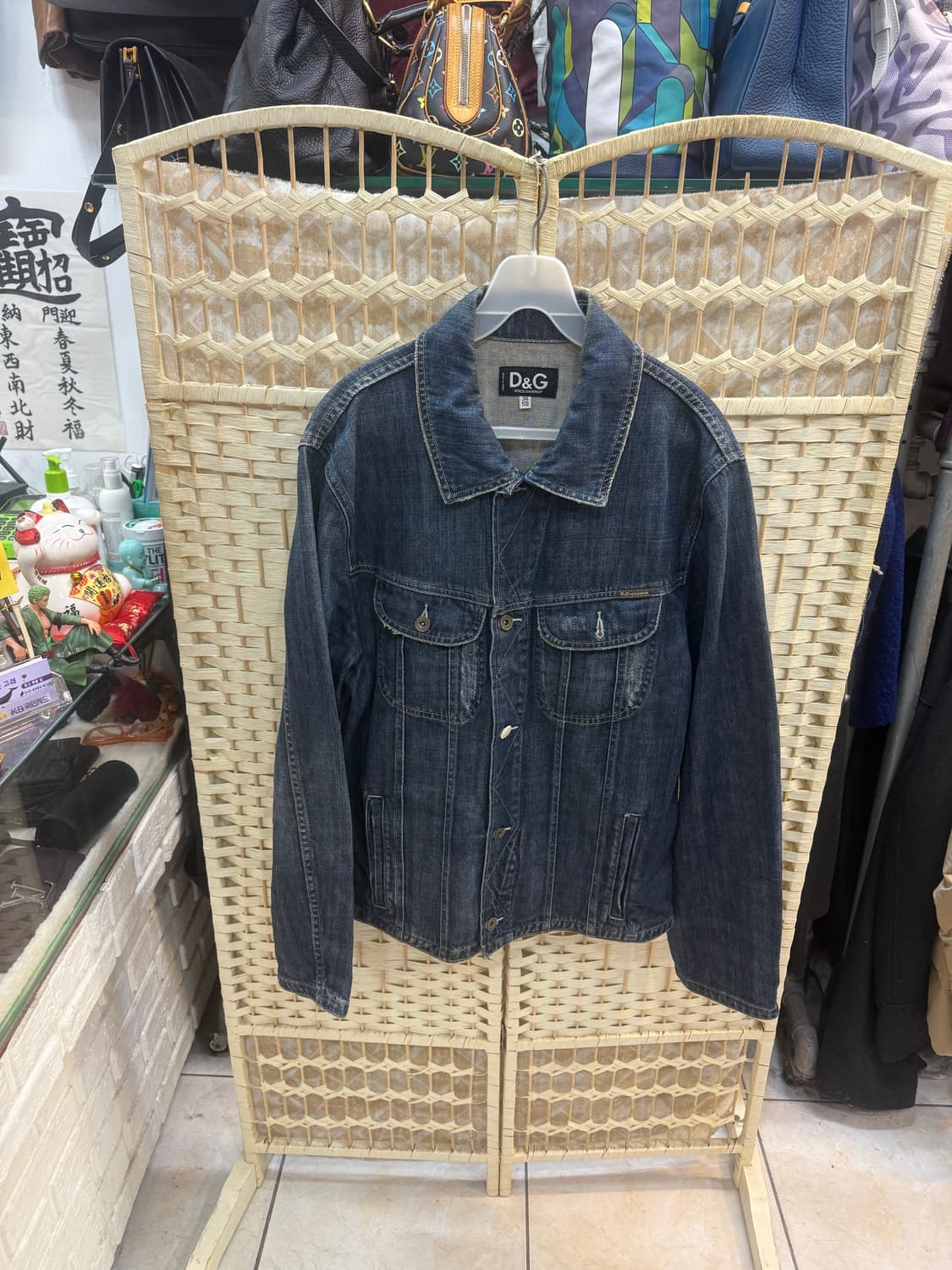 50/100 정품 돌체앤가바나 백로고 데님자켓 팝니다 상품이미지1
